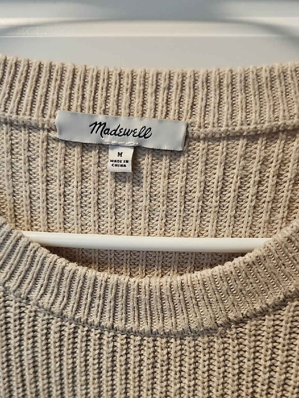 Madewell Thompson Pocket Pullover Sweater Size Medium - Picture 4 of 6